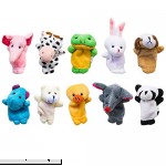 TrifyCore Finger Puppets Set Cute Animal Style Soft Plush Animal Baby Story Time Finger Puppets for Children Shows Playtime Schools 10pcs Set  B07N7BZZ34